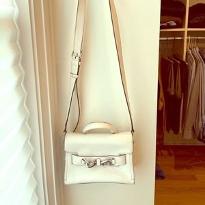 Rebecca minkoff white top handle cross body